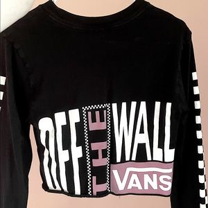 vans cropped tee